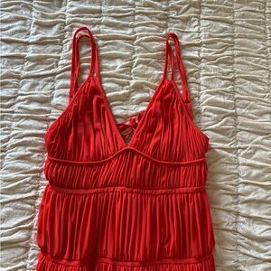 Elegant Red Maxi Dress